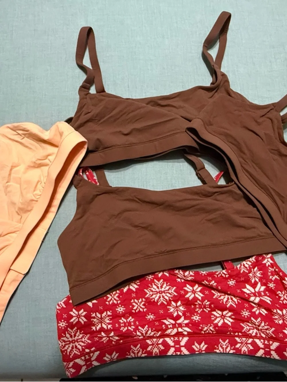 SKIMS Womens Brown, Red Peach Bralette Pack(5) bundle - Picture 2 of 7